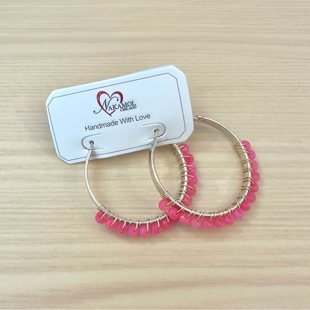 Nakamol - Gage Beaded Hoop Earrings